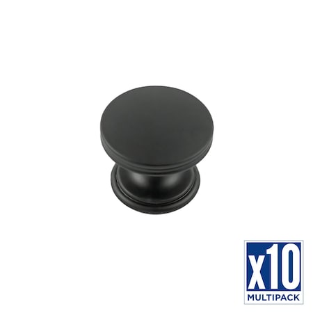Hickory Hardware Knob 1-3/8 Inch Diameter, 10PK P2142-MB-10B